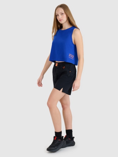Damskie spodenki casual 4F 4FWSS25TSHOF539 - czarne