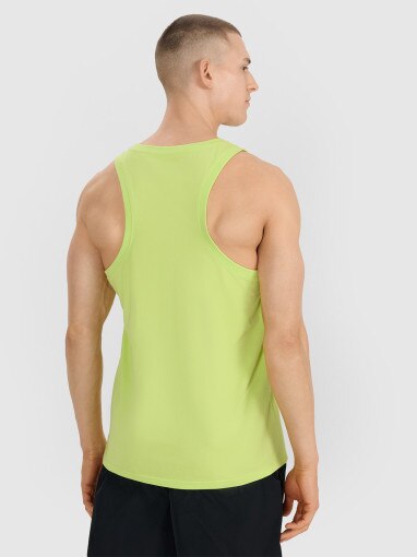Męski top oversize 4F 4FWSS25TSLEM122 - zielony