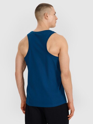 Męski top oversize 4F 4FWSS25TSLEM122 - granatowy