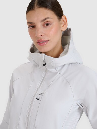 Damski softshell 4F 4FWSS25TSOFF315 - szary