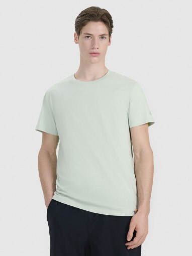 4F Męski tshirt basic 4F FWSS25TTSHM2239  zielony Zielony