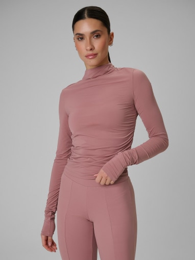 Obrazek dla: 4F Damski longsleeve treningowy 4F 4FWSS26TFLOF502 różowy Różowy