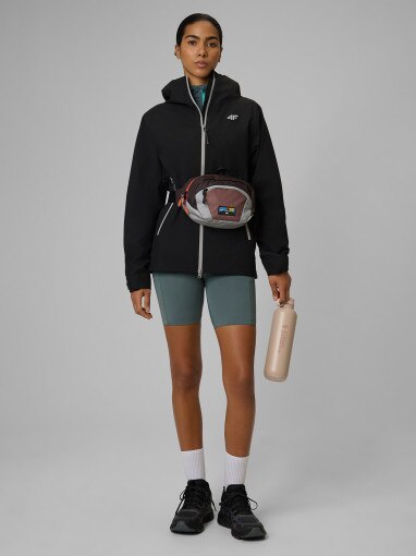 Damska kurtka trekkingowa 4F 4FWSS26TTJAF1108 - czarna