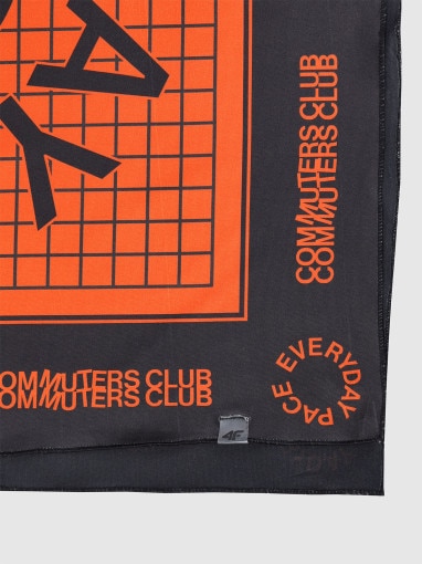 Bandana kolarska uniseks 4F 4FWSS25ABDAU094 - czarna
