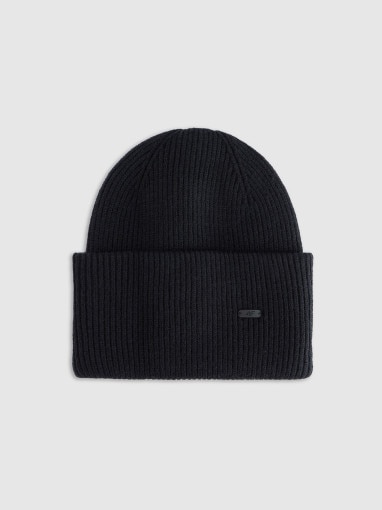 4F Czapka beanie uniseks 4F 4FRAW25ACAPU0721 czarna Czarny