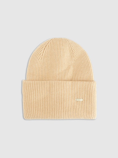 4F Czapka beanie uniseks 4F 4FRAW25ACAPU0721 beżowa Beżowy