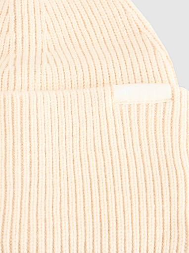 Czapka beanie uniseks 4F 4FRAW25ACAPU0738 - beżowa