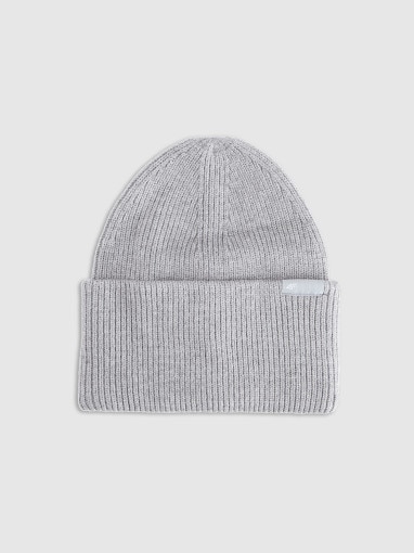 4F Czapka beanie uniseks 4F 4FRAW25ACAPU0738 szara Szary
