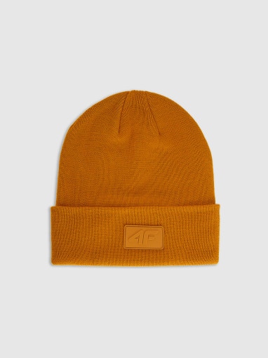 4F Czapka beanie uniseks 4F 4FRAW25ACAPU0809 żółta żółty