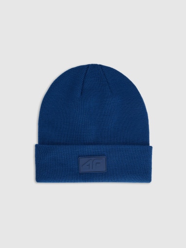 4F Czapka beanie uniseks 4F 4FRAW25ACAPU0809 granatowa Granatowy