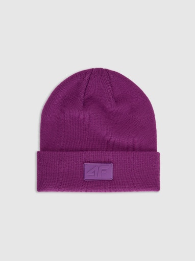 4F Czapka beanie uniseks 4F 4FRAW25ACAPU0809 różowa Różowy