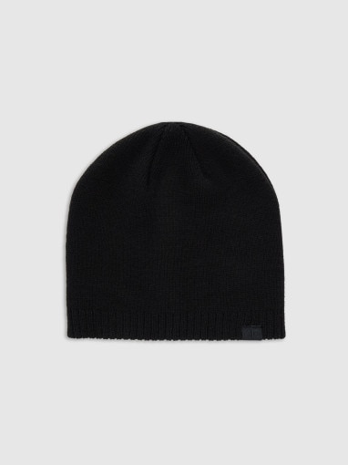 Czapka zimowa uniseks 4F 4FWMM00ACAPU633 - czarna