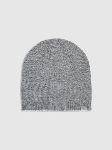 4F Czapka zimowa uniseks 4F 4FWMM00ACAPU633 szara Szary