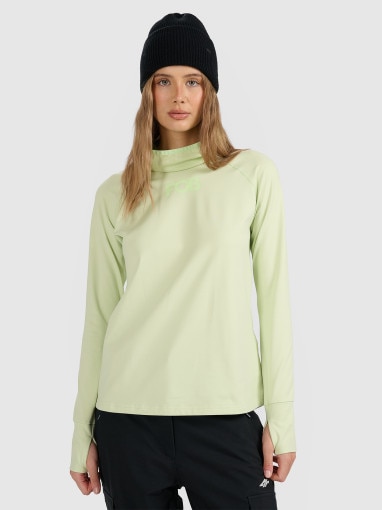  4F Damska bielizna termiczna (góra) 4F 4FWAW25UBRUF086  turkusowa Turkusowy