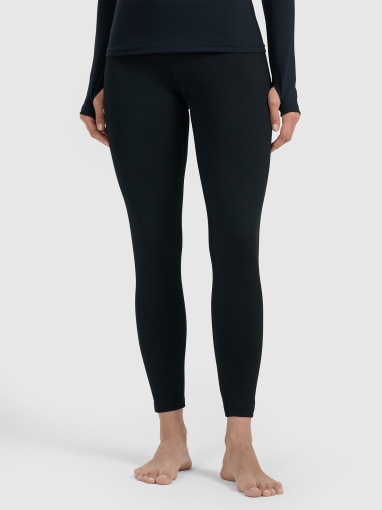 Damska bielizna termiczna ocieplana (dół) 4F 4FWAW25UBRUF099 - czarna