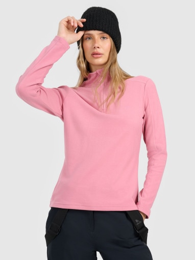  4F Damska bielizna termiczna polarowa (góra) 4F 4FRAW25UFLEF080  różowa Różowy