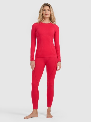  4F Damska bielizna termoaktywna (dół) 4F 4FWAW25USEAF204  różowa Różowy