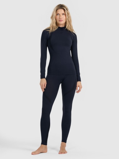  4F Damska bielizna termoaktywna (dół) 4F 4FWAW25USEAF217  czarna Czarny