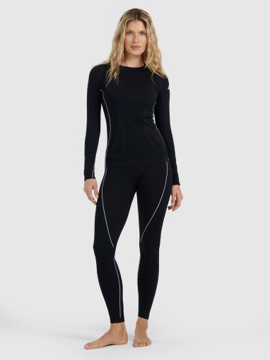 Damska bielizna termoaktywna (góra) 4F 4FWAW25USEAF203 - czarna