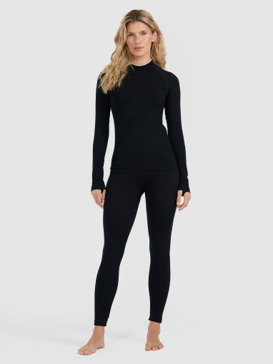 Damska bielizna termoaktywna (góra) 4F 4FWAW25USEAF205 - czarna
