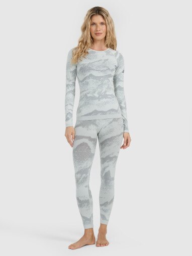Damska bielizna termoaktywna (góra) 4F 4FWAW25USEAF208 - szara