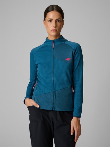 Obrazek dla: 4F Damska bluza trekkingowa 4F 4FRSS26TFSWF0986  turkusowa Turkusowy