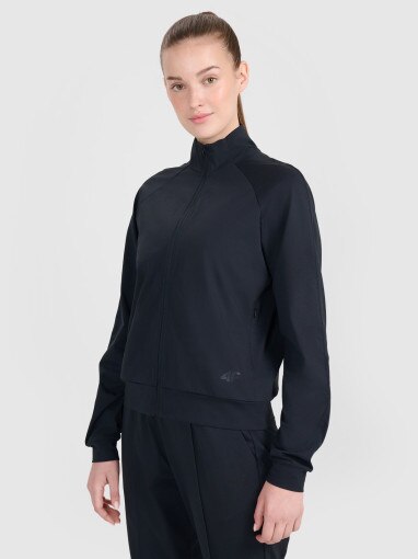 4F Damska bluza treningowa 4F 4FRSS25TFSWF635  czarna Czarny