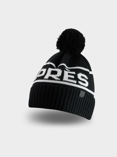 4F Damska czapka zimowa 4F 4FRAW25ACAPF0727 czarna Czarny