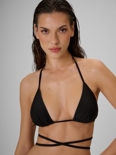 Damska góra od bikini 4F 4FRSS26UBKTF114 - czarna