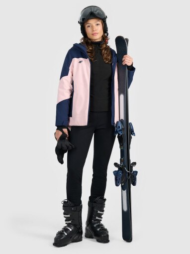 Damska kurtka narciarska 4F 4FRAW25TTJAF1071 - różowa