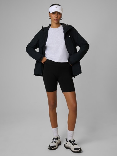 Damska kurtka przejściowa 4F 4FWSS26TTJAF1111 - czarna