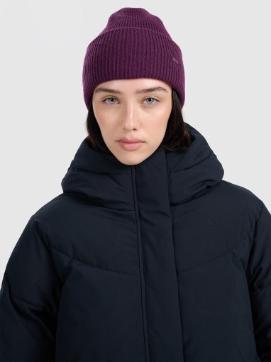 Damska kurtka puchowa 4F 4FRAW25TDJAF0799 - czarna