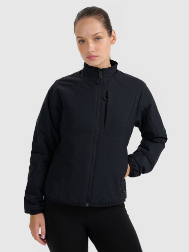 4F Damska kurtka puchowa trekkingowa 4F 4FWAW25TDJAF633 czarna Czarny