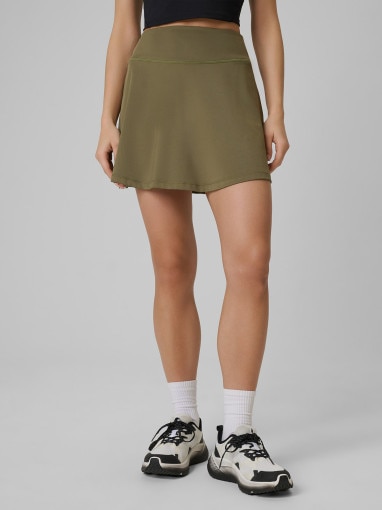 Damska spódnica treningowa 4F 4FWSS26TFSKF019 - khaki