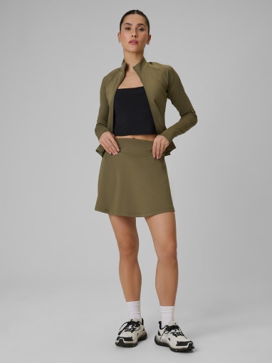 Obrazek dla: 4F Damska spódnica treningowa 4F 4FWSS26TFSKF019  khaki Oliwkowy