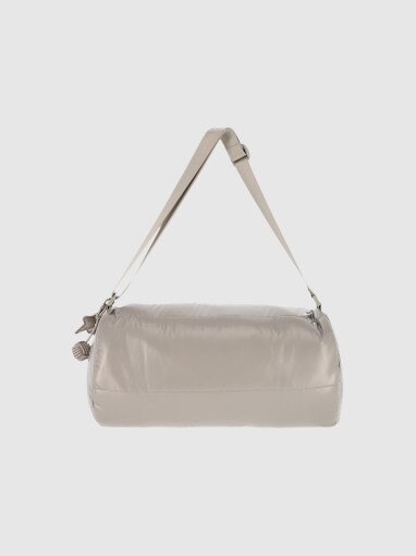 Damska torebka na ramię barrel bag 4F 4FRSS25ASBGU087 - beżowa