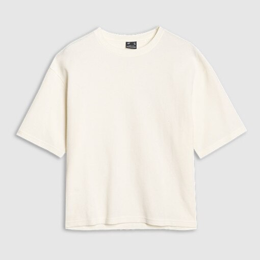 Damski t-shirt basic 4F 4FRSS25TTSHF2651 - biały