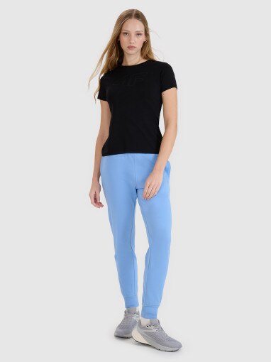 Damski t-shirt basic 4F 4FWMM00TTSHF2674 - czarny