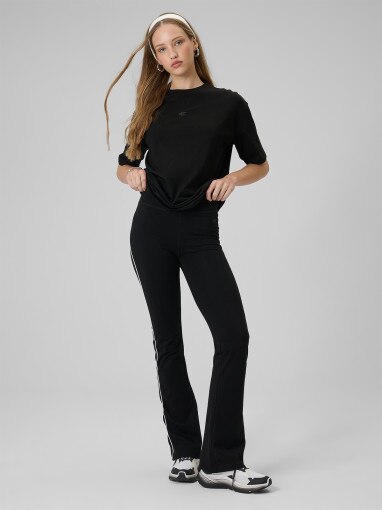 Damski t-shirt basic 4F 4FWSS26TTSHF2744 - czarny