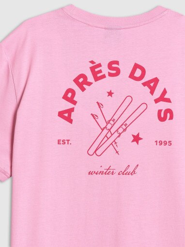 Damski t-shirt z nadrukiem 4F 4FRAW25TTSHF3411 - różowy