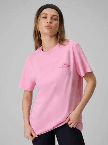  4F Damski tshirt z nadrukiem 4F 4FRSS26TTSHF3449  różowy Różowy