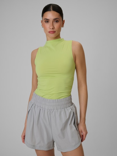  4F Damski top treningowy 4F 4FWSS26TFSLF0749  zielony Zielony