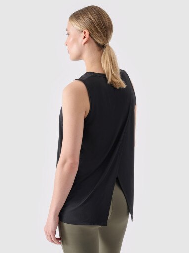 Damski top treningowy ciążowy 4F 4FWSS24TFTSF863 - czarny