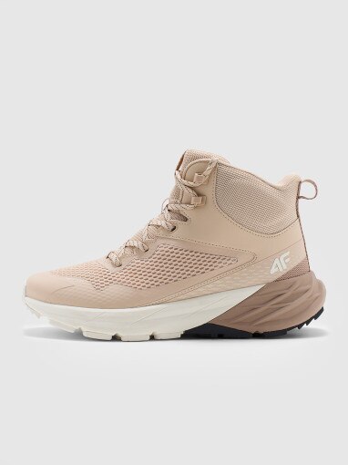 Damskie buty trekkingowe 4F SPEED HIKER 4FWMM00FOTSF035 - beżowe