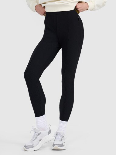 Damskie legginsy 4F 4FWAW25TTIGF237 - czarne
