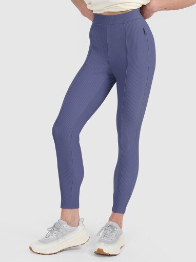 Damskie legginsy 4F 4FWAW25TTIGF237 - niebieskie
