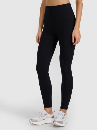 Damskie legginsy 4F 4FWAW25TTIGF242 - czarne