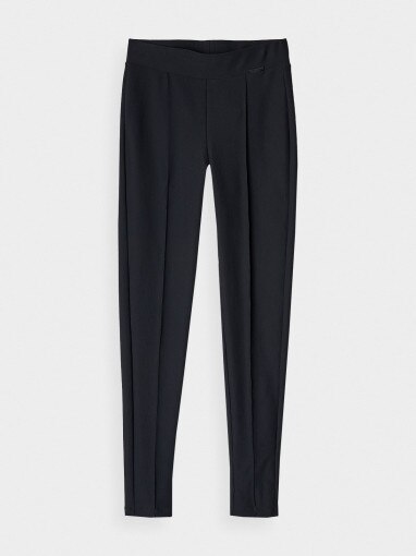 4F Damskie legginsy basic 4F 4FRAW24TTIGF225  czarne Głęboka czerń