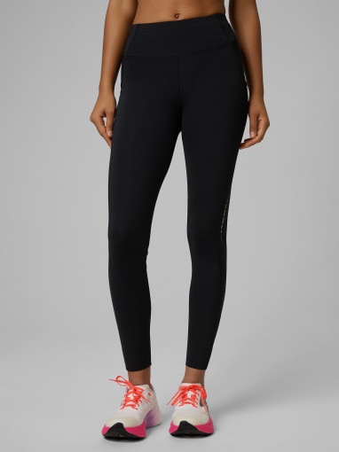 Damskie legginsy do biegania 4F 4FWSS26TFTIF396 - czarne