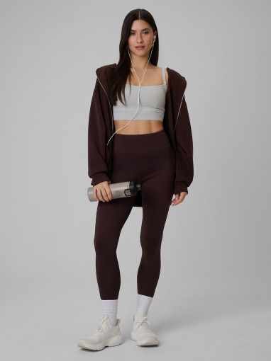 Obrazek dla: 4F Damskie legginsy dzianinowe 4F 4FRSS26TTIGF323  brązowe Brązowy